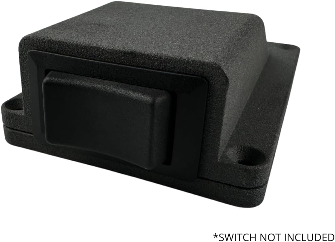 Duskie Switch Housing for 21 x 37mm Accessories, UV Resistant Nylon, Surface Mount, Matte Finish