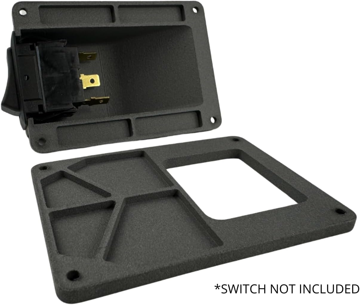 Duskie Switch Housing for 21 x 37mm Accessories, UV Resistant Nylon, Surface Mount, Matte Finish