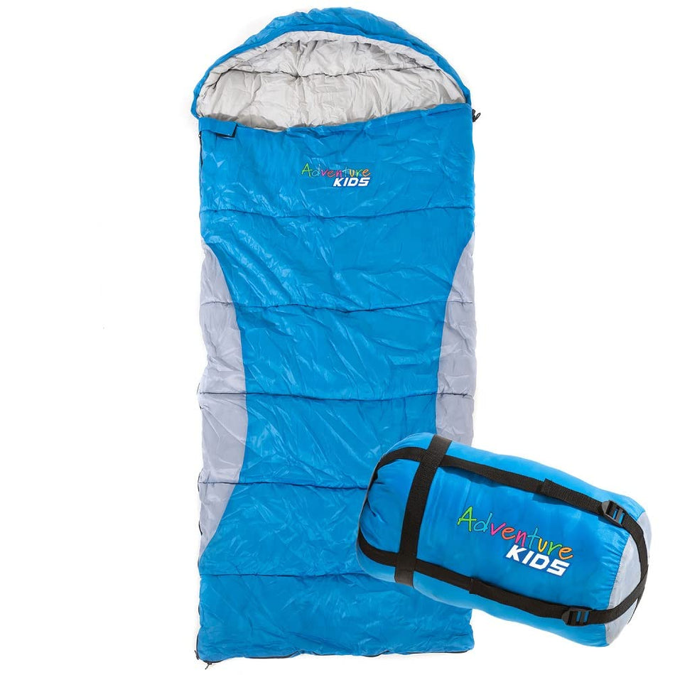 2X Adventure Kings Kids Sleeping Bag Supa Warm Hard-Wearing Lightweight Camping