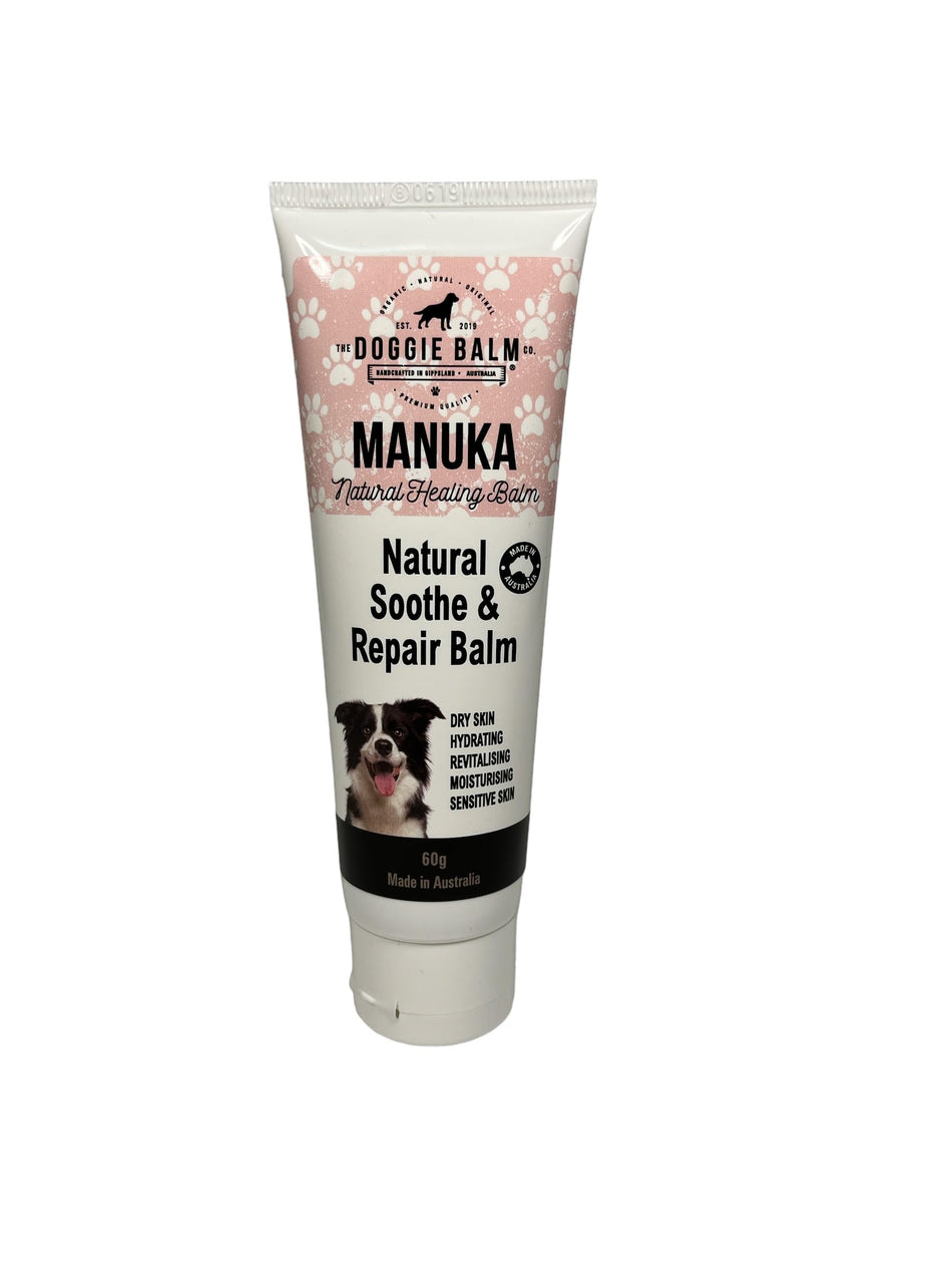 Manuka Healing Balm 60g - Pet Skin Care - Dog Itch & Allergy Treatment - Skin Discomfort, Hotspot, Redness Relief - Heals, Repairs & Moisturizes - Suitable for All Skin Types