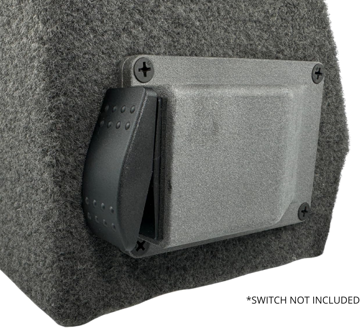 Duskie Switch Housing for 21 x 37mm Accessories, UV Resistant Nylon, Surface Mount, Matte Finish