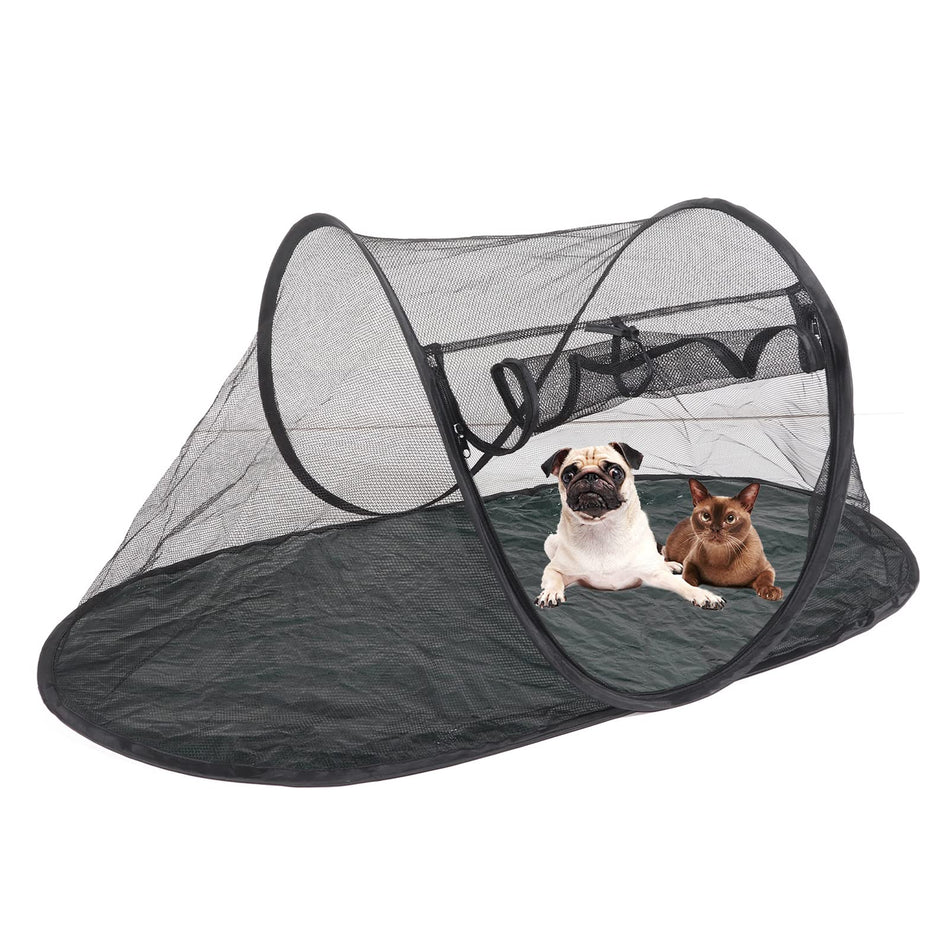 Pet Enclosure Tent, Breathable Foldable Outside Dog Tent Play House with Storage Bag, Small Animal Playpen Tent, Pet Cage Tent for Puppy Kitty Rabbit Pig