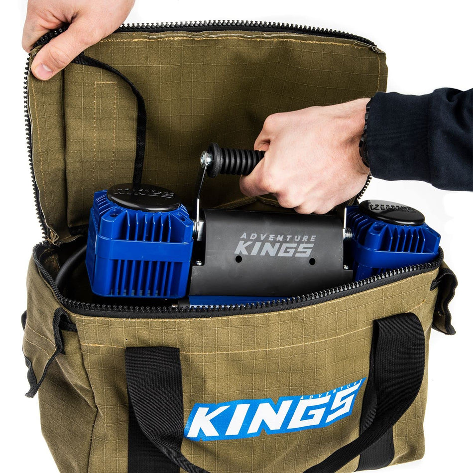 Adventure Kings Thumper Max Dual Air Compressor MkII + 400GSM Canvas Thumper Bag