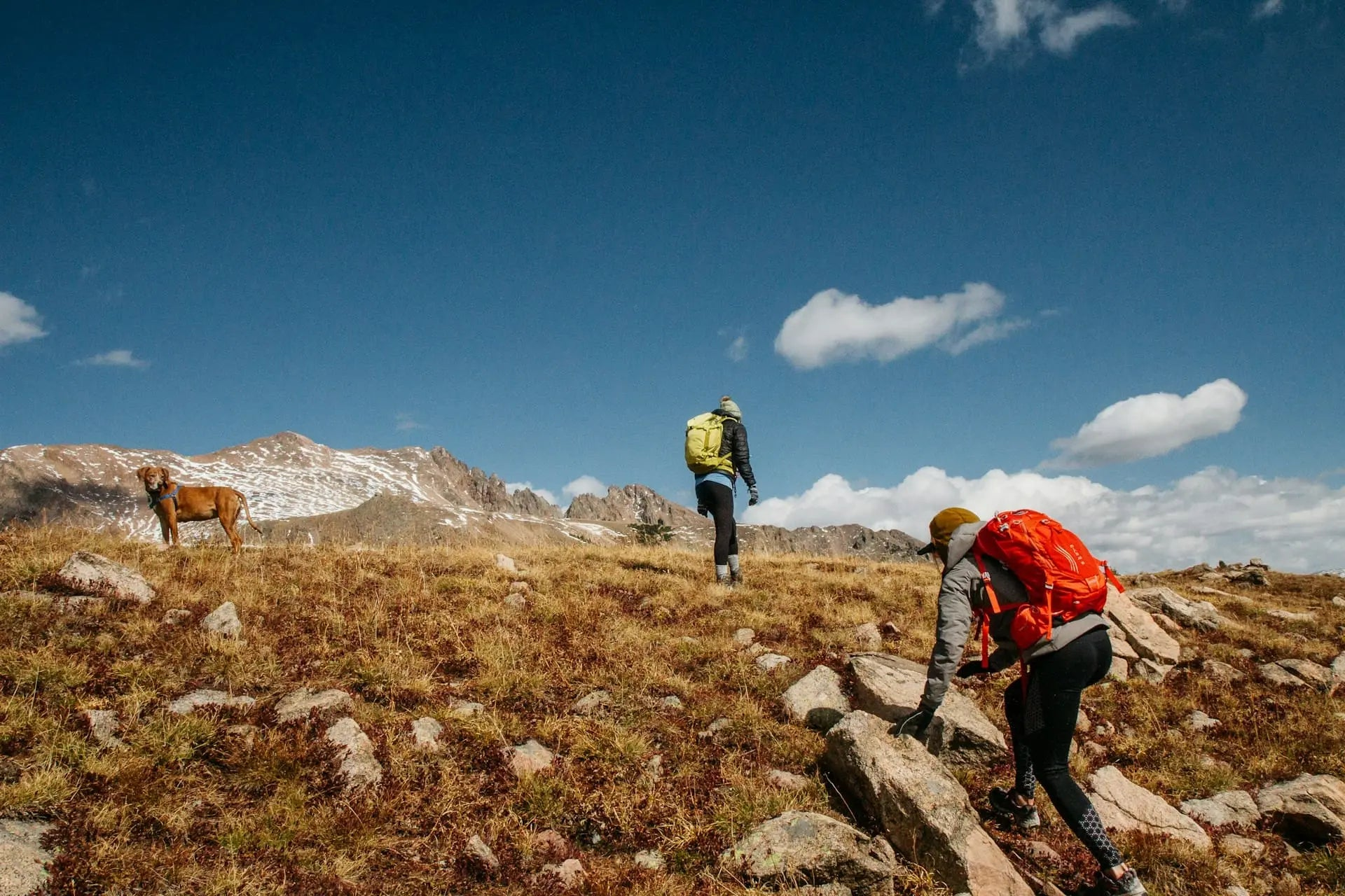 women hiking